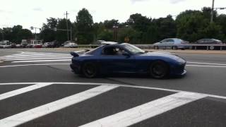 Loud Modded rx7 with waste gates