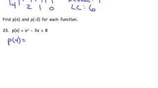 7-1: Polynomial Functions