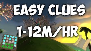 2019 Runescape 3 - 1 hour of easys clue money making 1-12m/hr