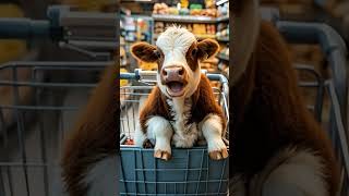 Animals strolling in the mall with their parents #cute #animals #mall