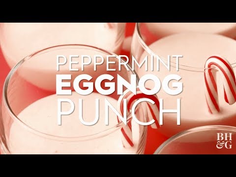 Peppermint Eggnog Punch Peppermint Eggnog Punch