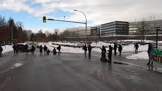 Anti-RCMP Checkpoint at E Division Headquarters