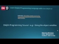 Delphi Programming Tutorial - 1.3 - Using the object variables