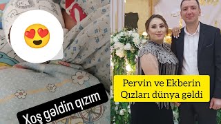 Pervin Ve Əkbər cütlüyünün qızları dünyaya gəldi.Pervin İlk fotolar paylaşdı