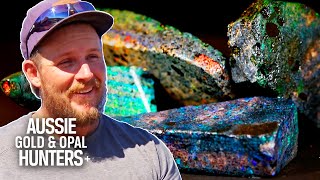 The Mooka Boys Hit A Lucky Patch Of Colourful Concrete Opal! | Outback Opal Hunters