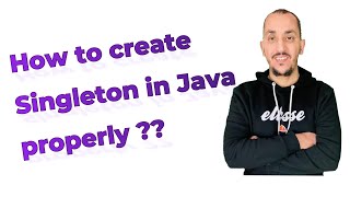 How to create Singleton in Java properly ??