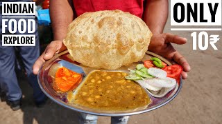 World's Cheapest Chhole Bhature Only 10₹ | Indian Street Food