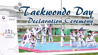 California Taekwondo Day Declaration Ceremony
