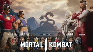 Mortal Kombat 1 - All Characters & Kameo Fighters + Stages & DLC (Peacemaker & Janet Cage) *Updated*