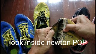 ดูภายในพื้นรองเท้า newton (newton gravity 7, distance 8, and s8)