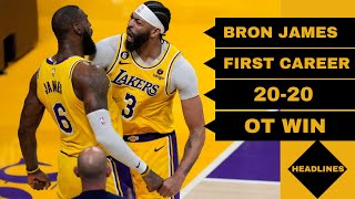 Lakers' LeBron James on 1st Career 20-20 Game: 'That's Pretty Cool, I Guess' #lakers #lebronjames