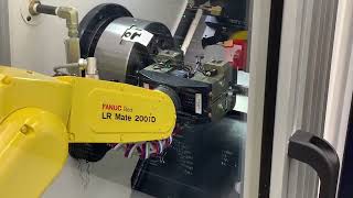 Hwacheon Cutex 160B, Fanuc i Control 21.65” X 11.18” CNC Lathe, MFG. 2018, Live Tooling, Fanuc Robot