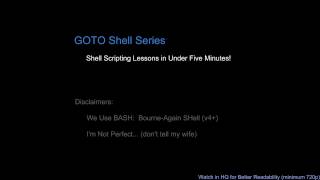 Array Basics in Shell Scripting