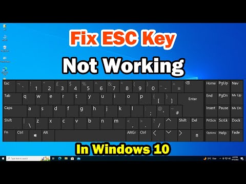 Как исправить клавишу ESC, которая не работает на ПК или ноутбуке с Windows 10