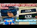 TUKAR NO PLATE FANCY PERODUA BEZZA | AWOK CUSTOM NO PLATE HARAM??? | FANCY AUDIO SEK 9