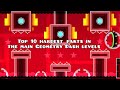 GD Top 10 hardest parts in the main Geometry dash levels.