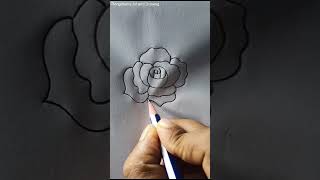 #Beautiful 🥀🌷🥀  #Rose #flower #drawing #learntodraw #art #rongdhonuartanddrawing 🥀🌷🥀