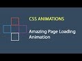 CSS Stylish Page Loading Animation | CSS Animations | csPoint Web Designing Tutorials