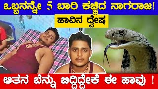 ಒಬ್ಬನನ್ನೇ 5 ಬಾರಿ ಕಚ್ಚಿದ  ಹಾವು! | ಆತನ ಬೆನ್ನು ಬಿದ್ದಿದ್ದೇಕೆ ಈ ನಾಗರಾಜ! | Snake | Uttar Pradesh | Lion TV