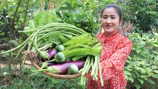 All vegetables are fresh and free / Fresh vegetable recipe / Cooking with Sreypov