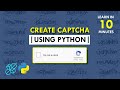 How To Create CAPTCHA Using Python | Project for beginners | Python