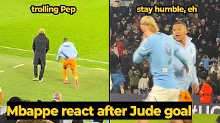 Mbappé trolls Pep Guardiola in reaction to Bellingham late goal against Man City, look his react...