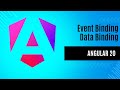 Angular 20 Tutorial for Beginners | Event Binding | Data Binding in angular