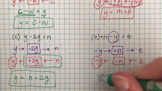 Rearranging Formulae | Using Function Machines
