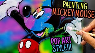 Painting a Pop Art MICKEY MOUSE