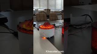 3D Simulation Volcano Jellyfish aroma diffuser Volcanic Fire Humidifier