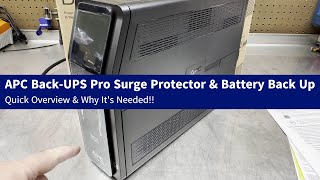 APC Back UPS Pro 1500S Surge Protection & Battery Back Up for Computers & Electronics Quick Review!