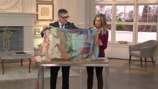 Joan Rivers Hummingbirds in Paradise Scarf with Stacey Stauffer