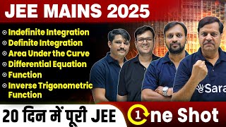 Indefinite-Definite Integration,Area Under the Curve,Differential Equation in 1 Shot | JEE MAIN 2025