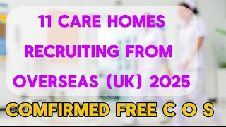 CARE HOMES CURRENTLY RECRUITING IN THE UK LICENSED UK EMPLOYERS