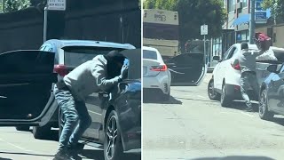 Video shows thieves break into 3 cars in less than 2 minutes in SF