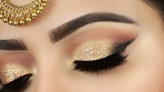 गोल्डन आई मेकअप कैसे करें how to do golden eye makeup look for wedding | Deepti Ghai Sharma