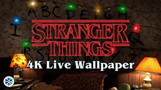 Stranger Things Light Wall In 4k With Concentration Music | What Is Will Byers Saying?