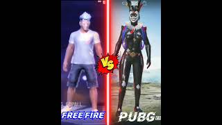 pubg vs free fire #freefire #pubgvsfreefire #shortvideo