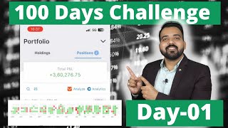 Day  01 - 100 Day's Option Trading Challenge  || 2 Lot(150 Quantities) Challenge