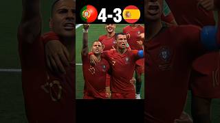 Insane Cristiano Ronaldo Epic Comeback Portugal vs Spain Ronaldo Aura🥶 #football #highlights