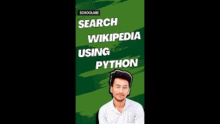Search Wikipedia Using Python Language || Python Mini Projects For Beginners