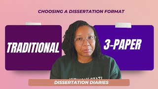 PhD Dissertation Diaries: Traditional or 3-Paper Format? | GradGirlRambles