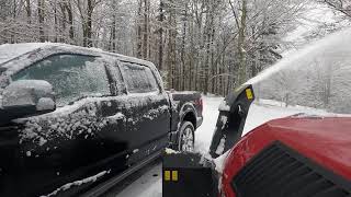 Snowblowing with Yanmar SB60!