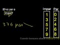 89 es par o impar . como saber si un numero es par o impar