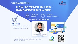 How to Teach in Low Bandwidth Network