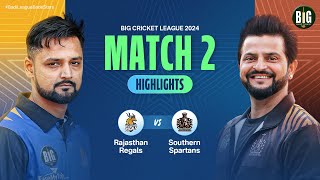 BCL 2024 - Match 2 | Rajasthan Regals vs Southern Spartans Highlights | #BigCricketLeague