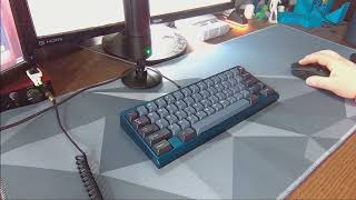 Midway60 with lubed Gat CJ's on Half Aluminum Typing Sounds ASMR