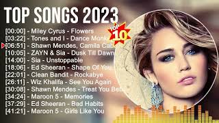 Miley Cyrus, Maroon 5, Adele, Taylor Swift, Ed Sheeran, Shawn Mendes   | Billboard hot 100 Songs 20