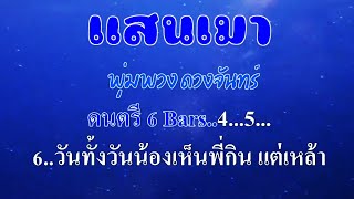 ♬แสนเมา พุ่มพวง ดวงจันทร์ #karaoke #คาราโอเกะ