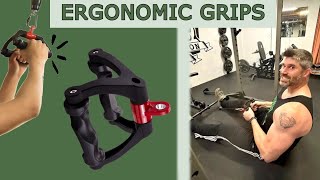 KKH Ergonomic Double D Handle Cable Attachment Review | Anti-Slip Grip | Rows, Lat Pulldowns